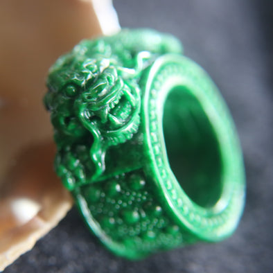 n/a Emerald Jade Jade Thumb Ring Men Women Accessories Emerald Stone Band  Rings (Color : A, Size : 22mm) : Amazon.co.uk: Fashion